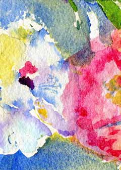 "Blumen" by Shirley J. Steiner, Richland Center WI - Watercolor